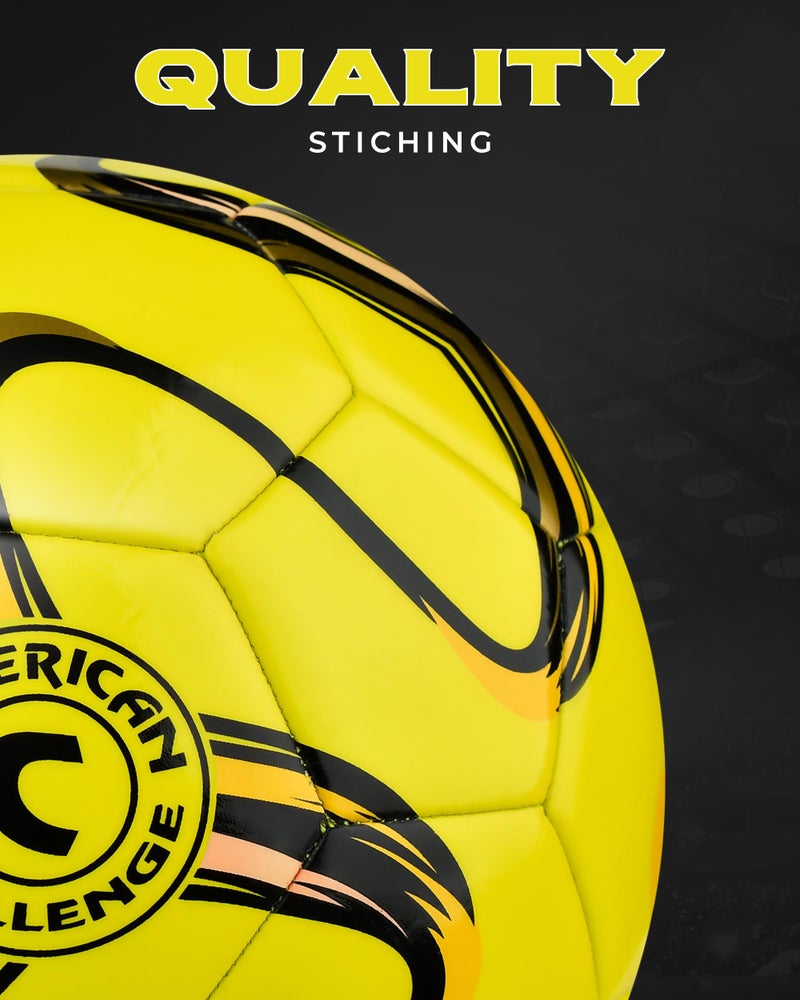 American Challenge Brasilia Soccer Ball â€“ Sizes 5, 4, 3 & 2 â€“ Youth & Adult Training Soccer Ball for Practice, Games & Grass Fields - Image 3